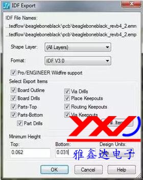 圖 6：可以在 PCB 設計工具（此示例為 PADS）中設置參數